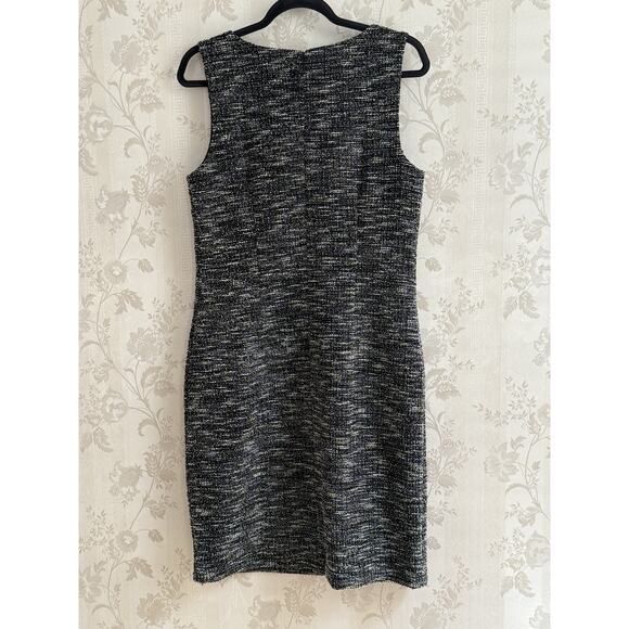 Ann Taylor Dress Black Sleeveless Stretch Sz 10 dark academia career Office - Picture 2 of 9